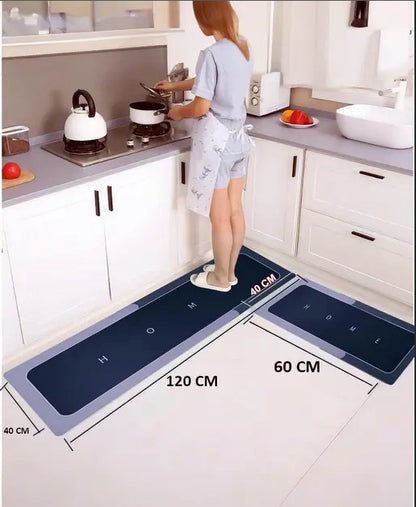 Hegzy Kitchen Mats, Waterproof Memory Foam Kitchen Rugs, Standing Desk Mat Floor Mats, Runner Rug Carpets for Kitchen Floor, Sink - (120 * 40 cm, 40 * 60 cm Multicolour)